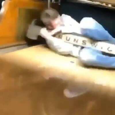 WCGW when turning yourself into a bowling ball