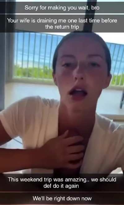 Weekend away with her bull