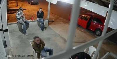 Three of the Calmest Men In The World Witness A Shootout (Less Than 10 Ft. Away) and Don't Even Blink An Eye