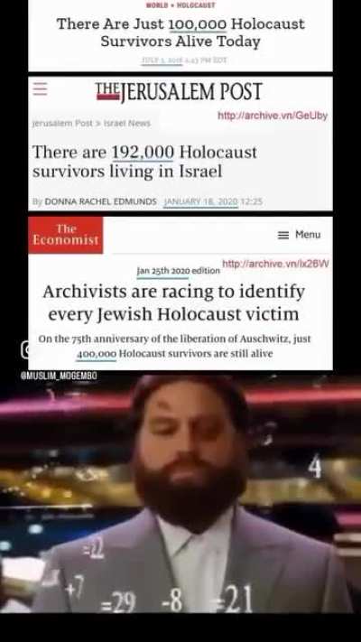 The fact that Holocaust deniers and anti semites use this as a “Gotcha” moment shows how brain dead they are