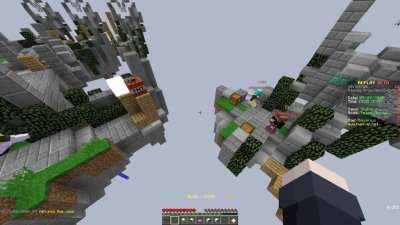 years of factions expertise coming in handy in a skywars game