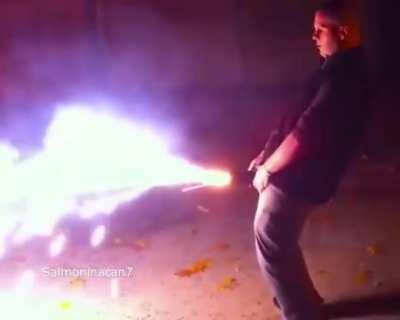 what could go wrong wearing a firework