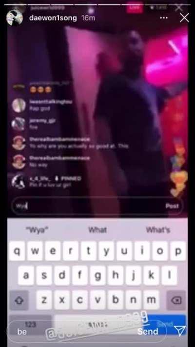 Daewon Song (skating legend) posted this on his IG story