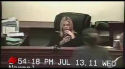 Woman attacks judge