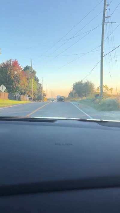 Smh he almost hit a car after I stopped recording