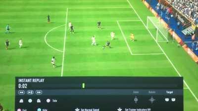 So I just scored a supersonic own goal from my opponents box