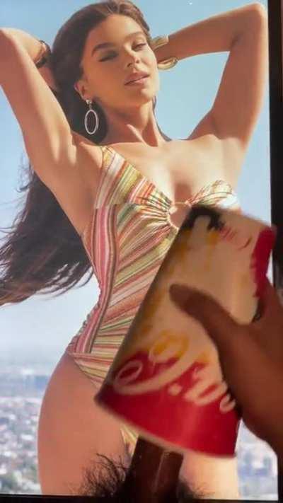 cum tribute hailee steinfeld with homemade flashlight