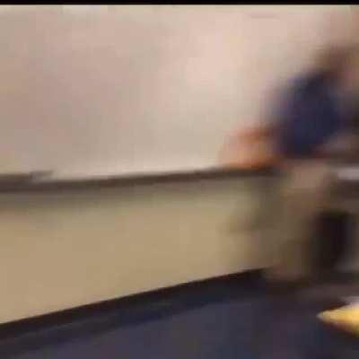 Someone explain to me on how she got hold of a brick in school?