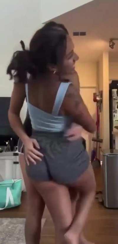 Indi Hartwell with her girlfriend