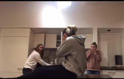 Doing a tiktok dance