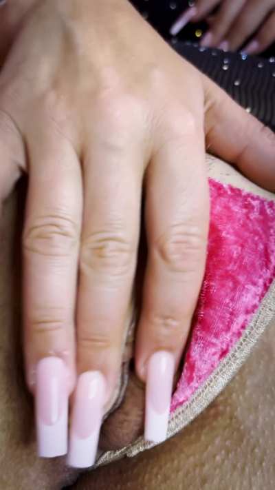 Splitting myself open with my slutty dick grippers waiting for your big dummy load