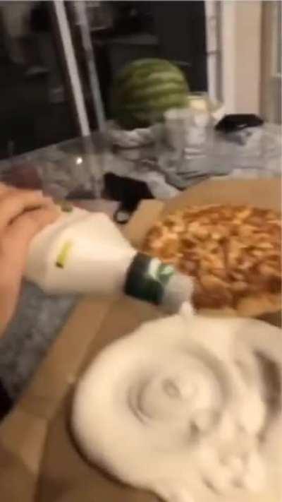 Bigger than the actual pizza.