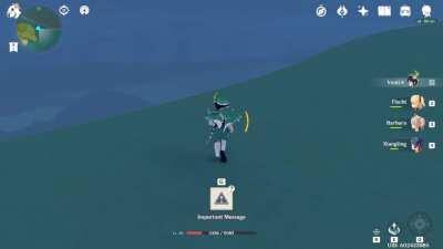 Underwater Glitch (don't know how to report a glitch so here ya go)