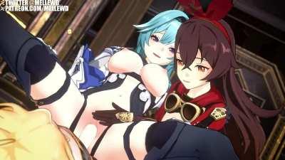 Eula and Amber (Mellewd) [Genshin Impact]