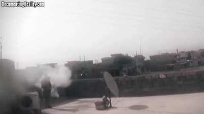 Perfectly timed RPG takes out an enemy vehicle at (relatively) close range