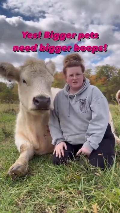 Now i want a cow