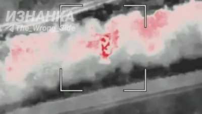 RU POV: AHS Krab destroyed by Lancet in the area of ​​the settlement of Predtechino