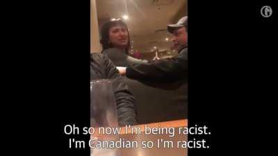 Canadian Karen goes on a racist rant in Denny's restaurant.