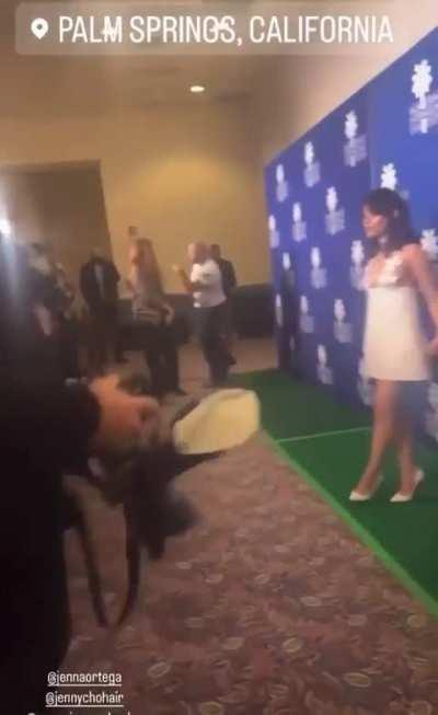 Jenna at the Palm Springs Film Festival (from Instagram)