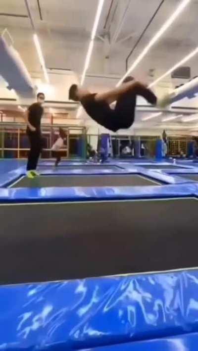 He really stumbled. Twat