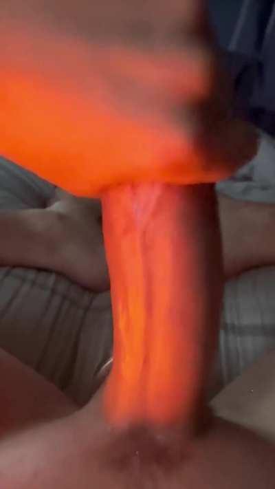 Watch me drip a nice load of precum, then use it to make my cock explode