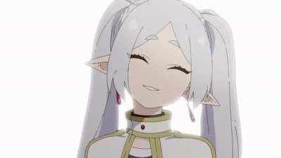 Frieren's beautiful smile... (By @GGaebchun)