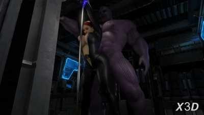 Black Widow fucked by Thanos (Sound update) (X3D)