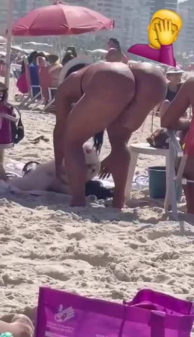 Beach Big Ass Bikini Ebony Fake Ass