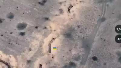 Drone footage of Ukrainian Counteroffensive operations in the Pokrovsk direction by the 425th Separate Assault Batallion 