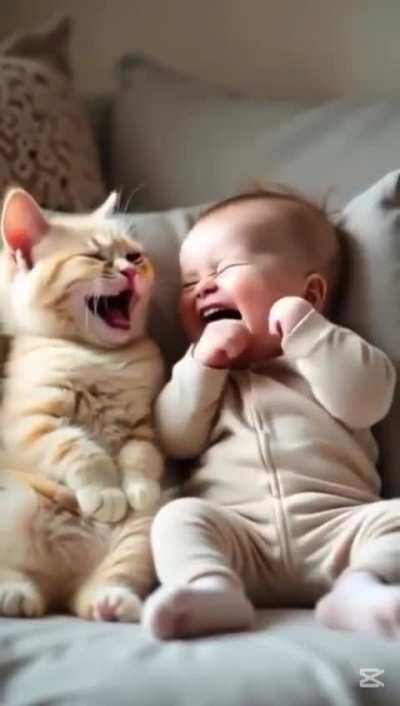 🤣🤣🤣🤣🤣🤣 ich wusste gar nicht, dass Katzen so lachen können 🙀🙀🙀❤️🙈🙈🙈 Hab euch lieb, Brigitte 😘😘😘😘😘😘