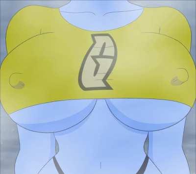 Big Boobs Tease Animated With Cartoon Sound Effects 4