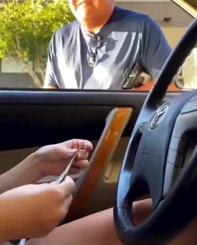 This man approached them in their car and asked to buy their socks for $40...