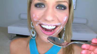 Mia Malkova - creamed and spoon-fed