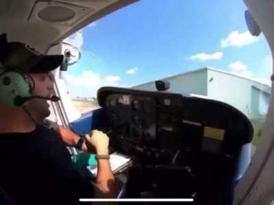 Look out for buildings? In a plane? That’s just silly