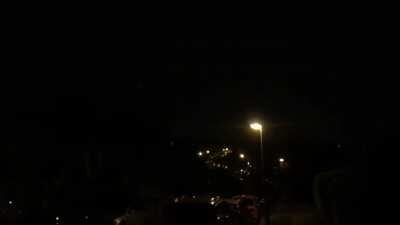 You know it’s going to be a good evening when you step outside and see this