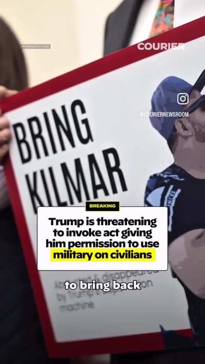He’s moving to use the military against US citizens.