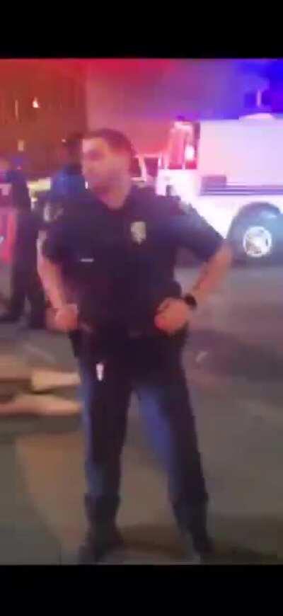 Woman punches cop twice