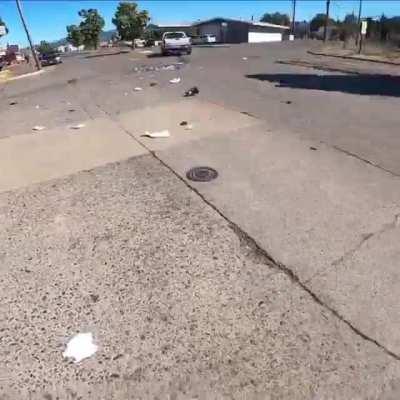 Who’s at fault, truck that stopped or motorcyclist going 126?