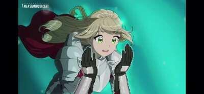 Behind the title scene