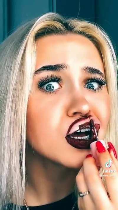 I swear she got some in her mouth