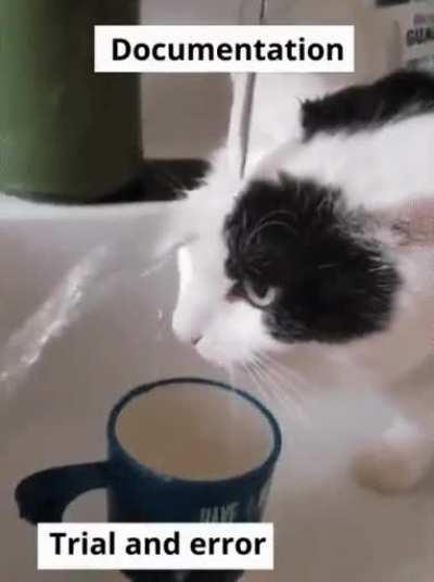 Trial and error supersedes documentation.