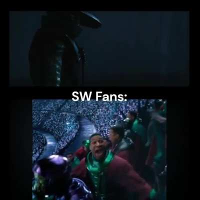 Star Wars fans keď hraný Embo v Mando a Grogu: