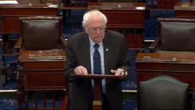 Bernie Sanders on the senate floor: 
