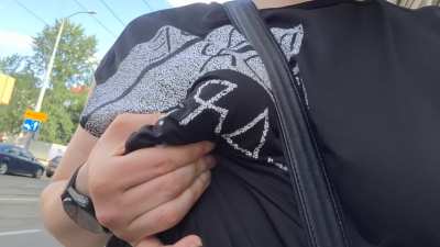 It is so easy to leak through the shirt 🫣