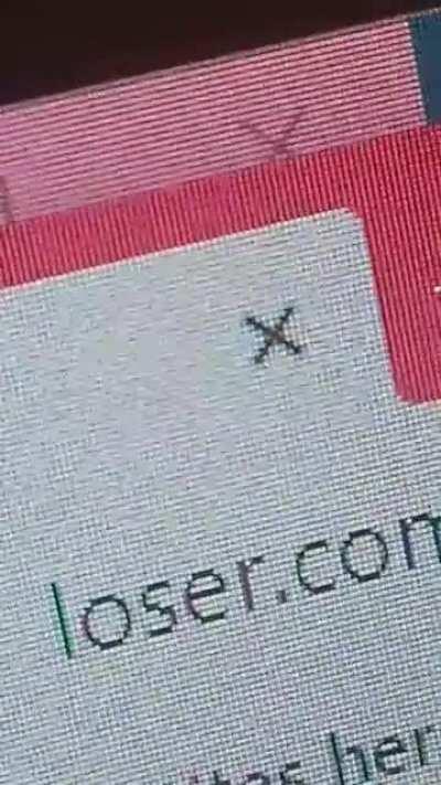 So I typed in loser.com