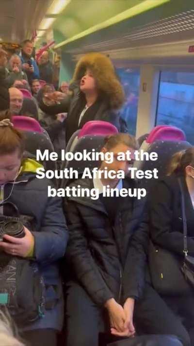 Me looking at the South Africa Test batting lineup