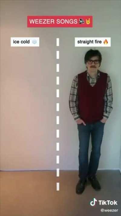 Rivers Cuomo rates Weezer songs