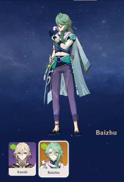 Baizhu and Kaveh Idle Animations via Mero