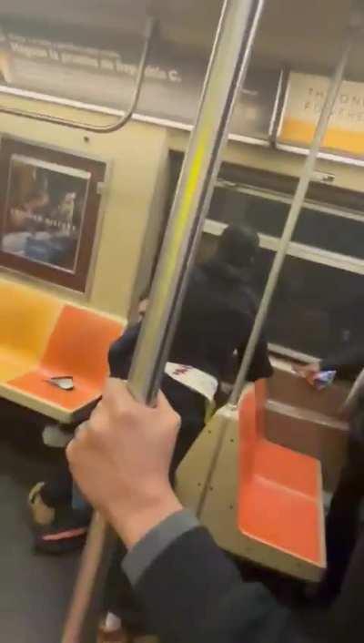 Subway fight that lead to shooting (3-14-2024) close up