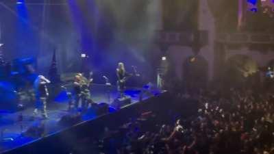 This group of guys at the Sabaton concert tonight just started rowing during the song